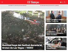 Tablet Screenshot of eltiempolv.com
